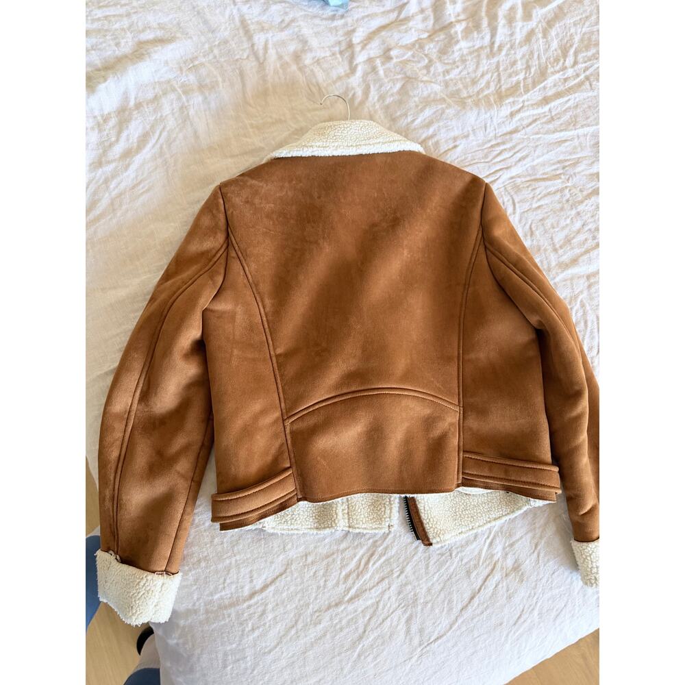 Mango faux suede/shearling jacket. Size small. Worn only a couple of times. - Picture 5 of 7